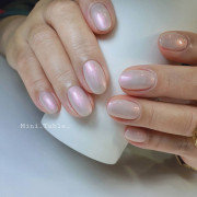 GENTLE PINK 珍珠 Gel 甲油 C15 Mirror Powder Pink Beam